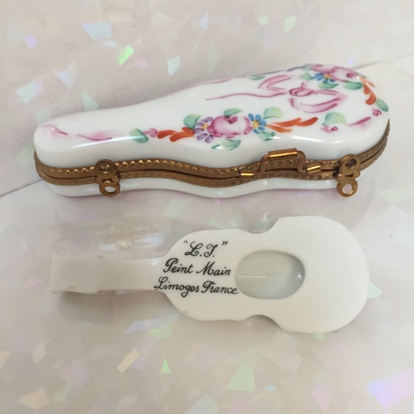 Limoges Rochard Violin & Case w/ Rose Design NIB - Picture 6 of 7